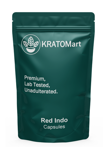 Red Indo Capsules Pouch